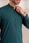 EMERALD-BLENDED-Kurta Pajama Trouser - (KSS23-034)