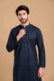 MN-BLUE-COTTON-KURTA PAJAMA TROUSER- (KSS23-036)