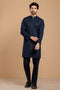 MN-BLUE-COTTON-KURTA PAJAMA TROUSER- (KSS23-036)