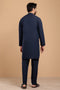 MN-BLUE-COTTON-KURTA PAJAMA TROUSER- (KSS23-036)