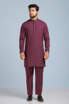 WINE-BLENDED-KURTA PAJAMA TROUSER (KSS23-037)