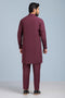 WINE-BLENDED-KURTA PAJAMA TROUSER (KSS23-037)