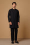 BLACK-BLENDED-KURTA PAJAMA TROUSER (KSS23-039)