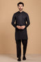 BLACK-COTTON-KURTA PAJAMA TROUSER- (KSS23-053)