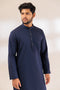 MN-BLUE-BLENDED-Kurta Pajama Trouser - (KSS23-061)