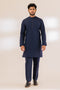 MN-BLUE-BLENDED-Kurta Pajama Trouser - (KSS23-061)