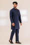 MN-BLUE-BLENDED-Kurta Pajama Trouser - (KSS23-061)