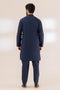 MN-BLUE-BLENDED-Kurta Pajama Trouser - (KSS23-061)