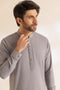 R-GREY-BLENDED-KURTA PAJAMA TROUSER - (KSS24-009)