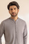 R-GREY-BLENDED-KURTA PAJAMA TROUSER - (KSS24-009)