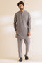 R-GREY-BLENDED-KURTA PAJAMA TROUSER - (KSS24-009)