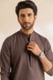 CHARCOAL-BLENDED-KURTA PAJAMA TROUSER - (KSS24-011)