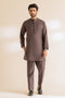 CHARCOAL-BLENDED-KURTA PAJAMA TROUSER - (KSS24-011)