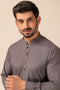 T-GREY-BLENDED-Kurta Pajama Trouser - (KSW23-003)