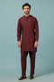 MAROON-BLENDED-Kurta Pajama Trouser - (KSW23-016)