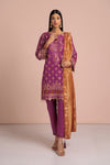 PLUM-JACQUARD-3 PIECE (SBN233P25)