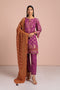 PLUM-JACQUARD-3 PIECE (SBN233P25)