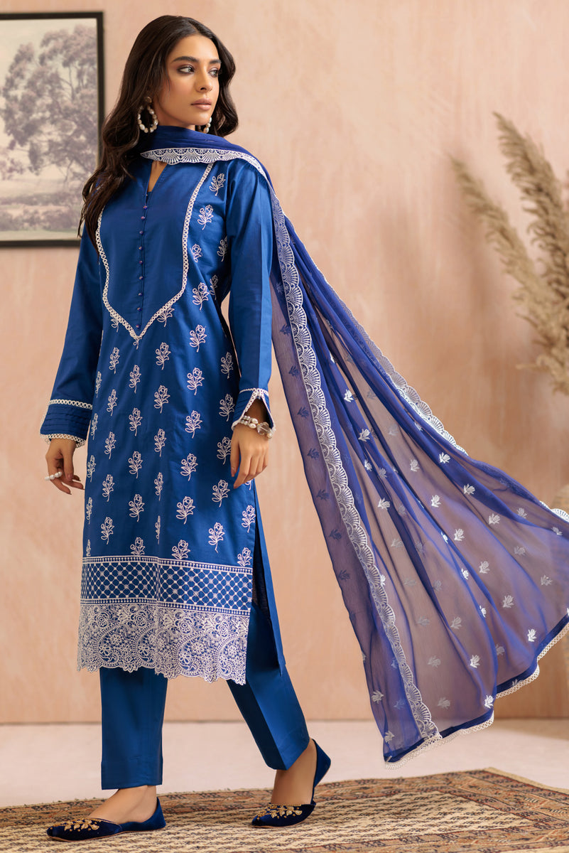 BLUE-CHIKANKARI-3 PIECE (WRS223P95)– Bonanza Satrangi pk